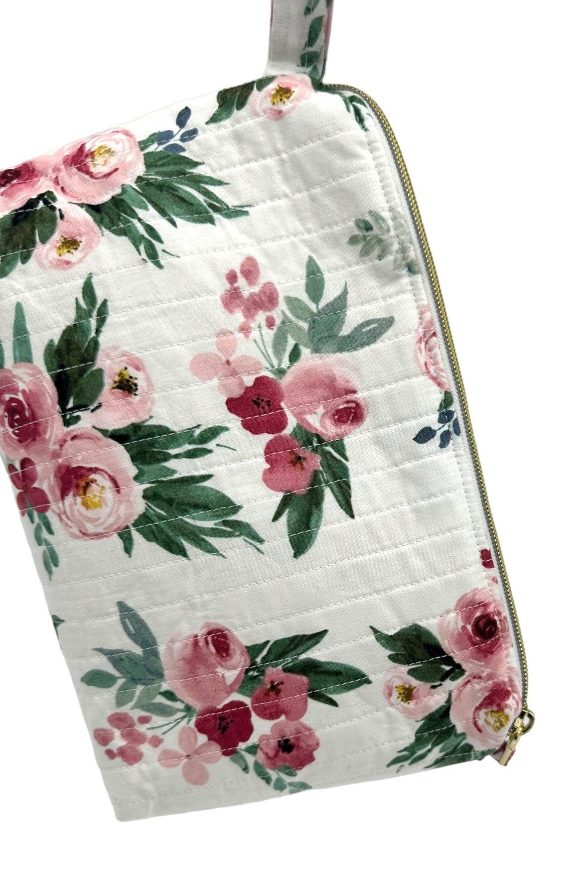Rose Mary Quilted Makeup Bag