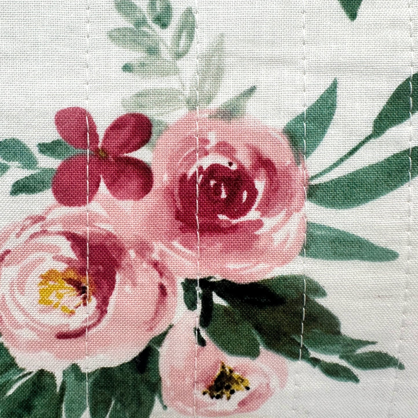 Rose Mary Quilted Makeup Bag